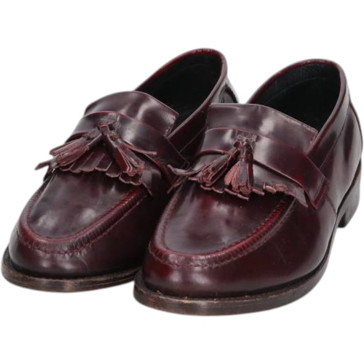 Samuel Windsor Quilted Tassel Loafers, Size 8 Men's 26.5cm unclear burgundy type Vintage Second Hand