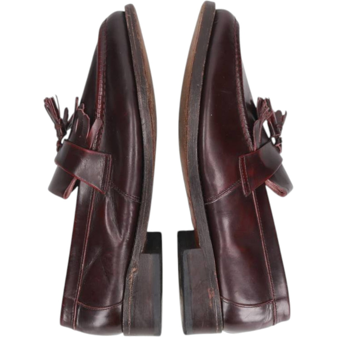 Samuel Windsor Quilted Tassel Loafers, Size 8 Men's 26.5cm unclear burgundy type Vintage Second Hand