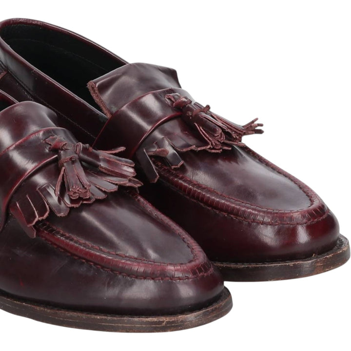 Samuel Windsor Quilted Tassel Loafers, Size 8 Men's 26.5cm unclear burgundy type Vintage Second Hand