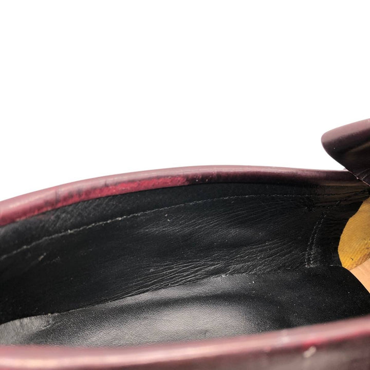 Samuel Windsor Quilted Tassel Loafers, Size 8 Men's 26.5cm unclear burgundy type Vintage Second Hand