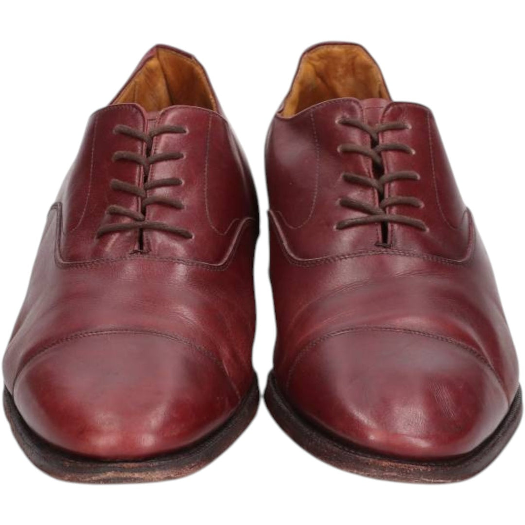 MEERMIN Straight Tip Shoes Size 9 Men's 27.0cm genuine leather burgundy type Vintage Second Hand