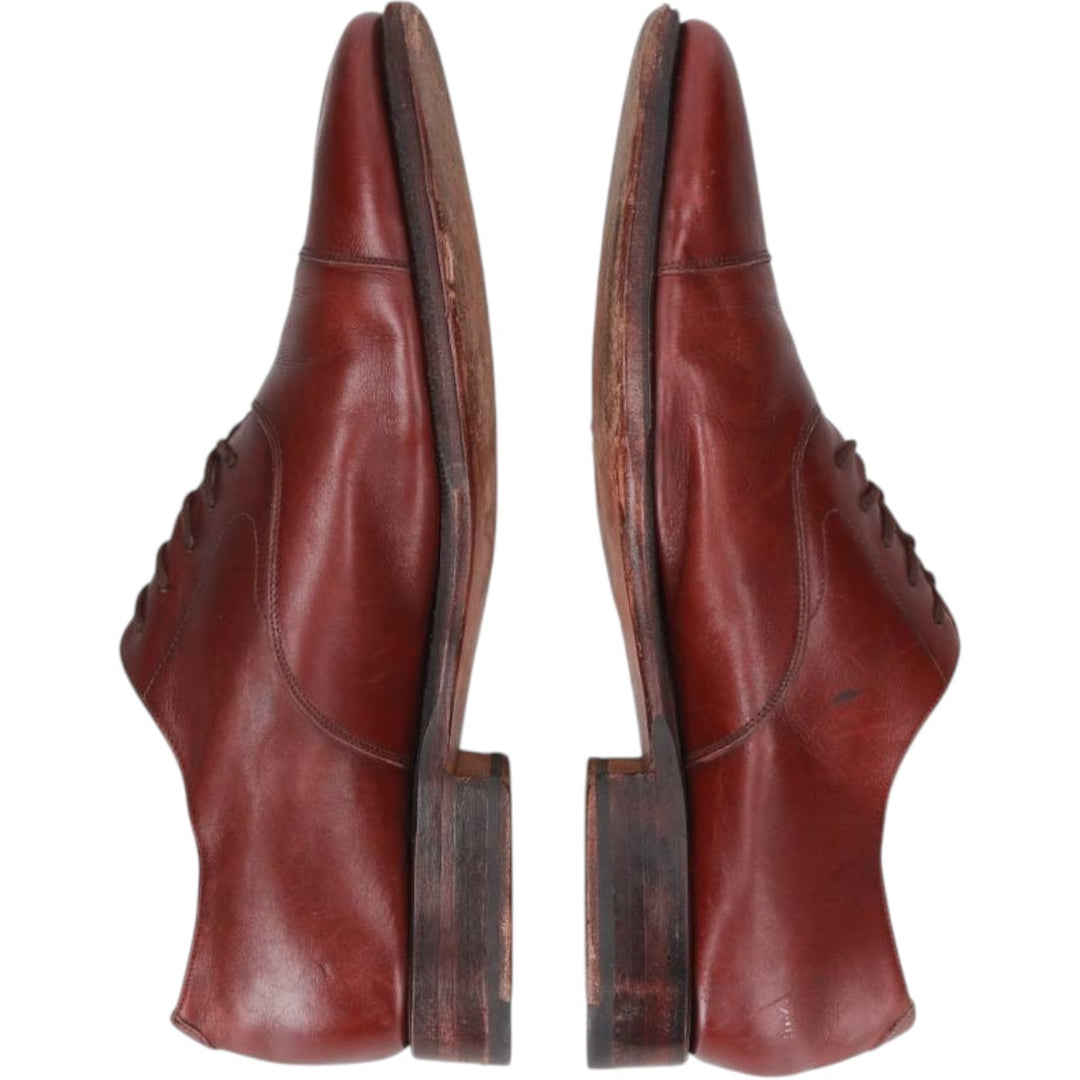 MEERMIN Straight Tip Shoes Size 9 Men's 27.0cm genuine leather burgundy type Vintage Second Hand