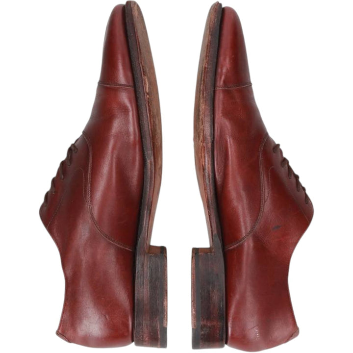 MEERMIN Straight Tip Shoes Size 9 Men's 27.0cm genuine leather burgundy type Vintage Second Hand
