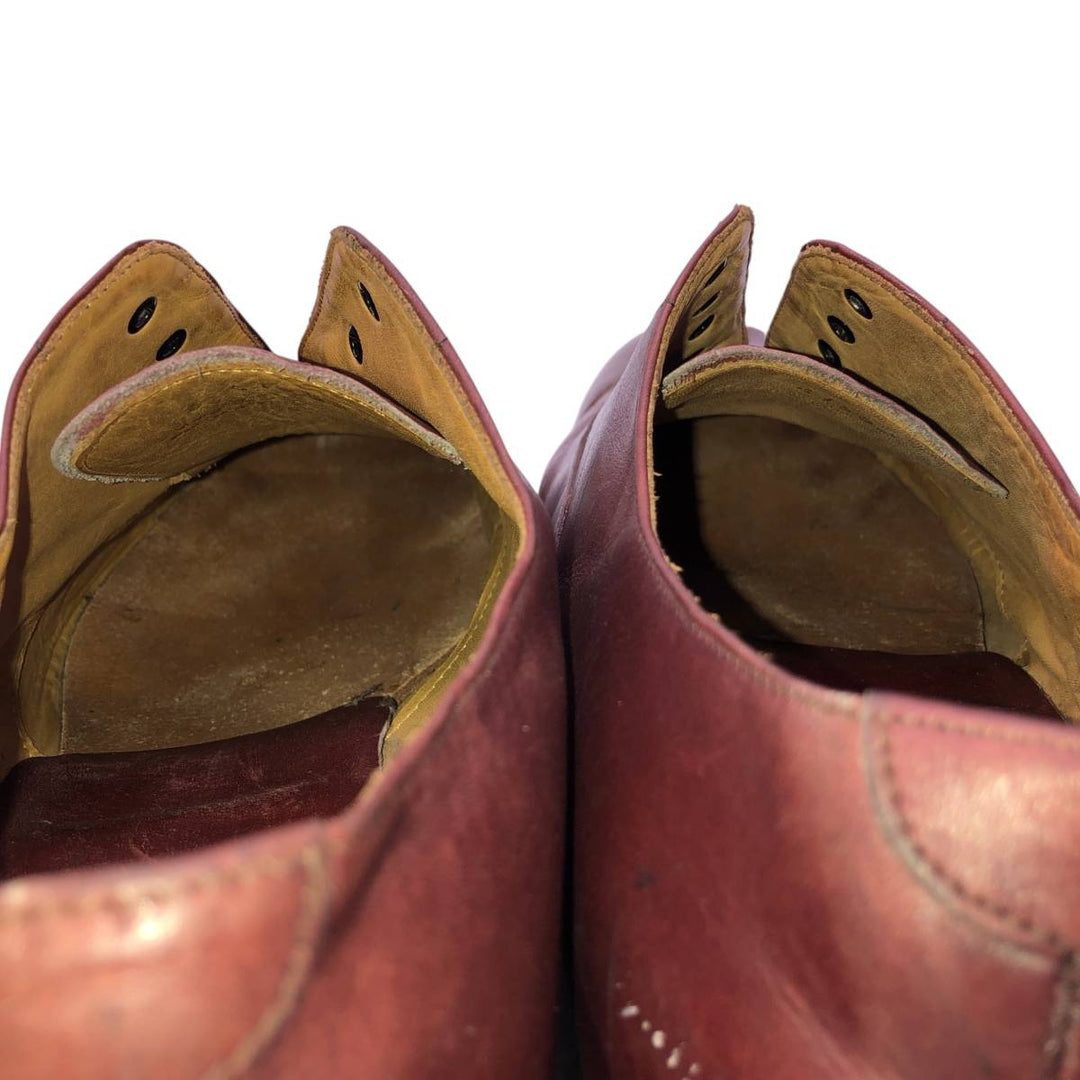 MEERMIN Straight Tip Shoes Size 9 Men's 27.0cm genuine leather burgundy type Vintage Second Hand