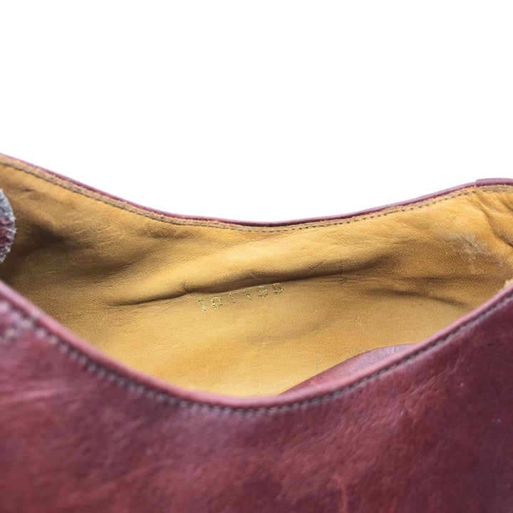 MEERMIN Straight Tip Shoes Size 9 Men's 27.0cm genuine leather burgundy type Vintage Second Hand