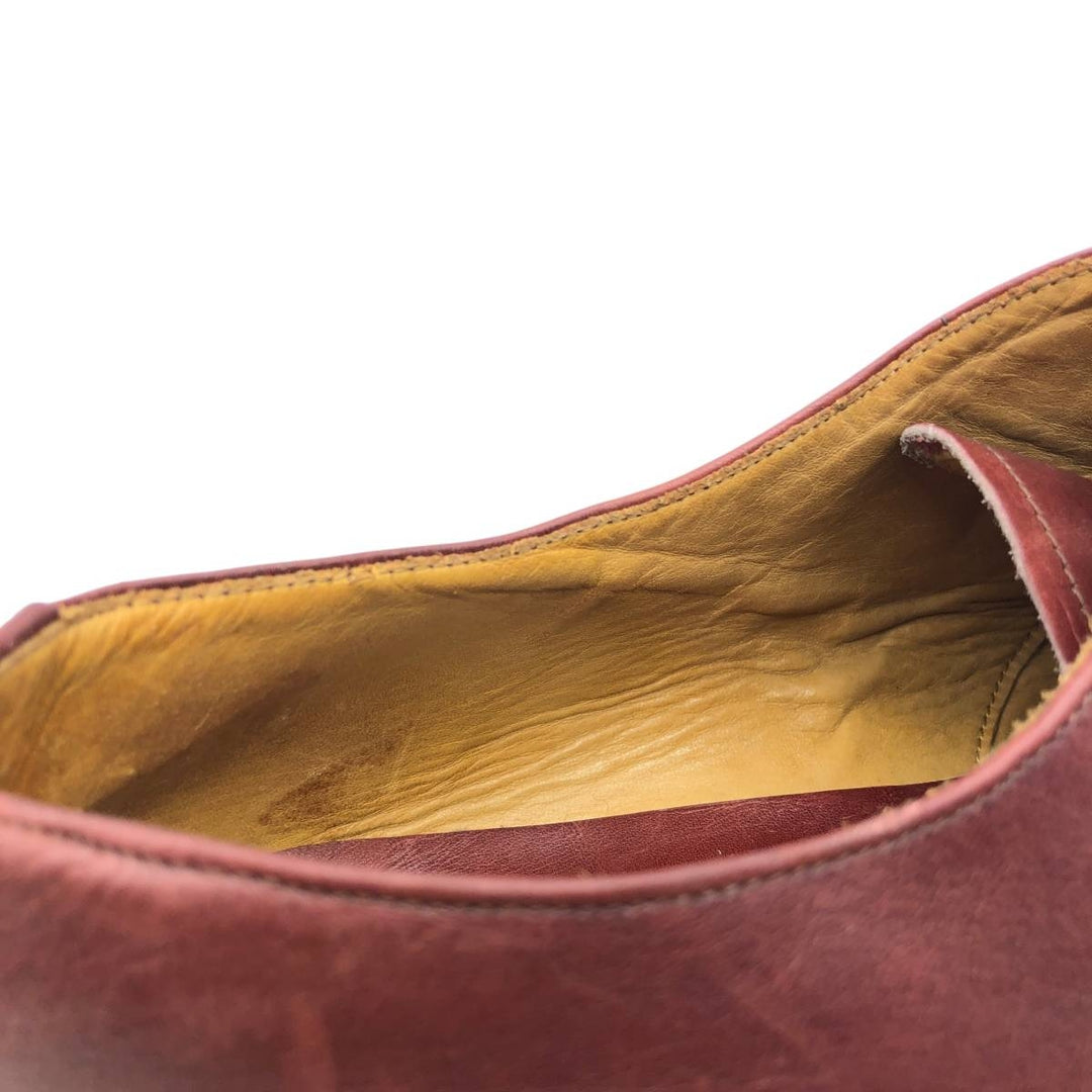 MEERMIN Straight Tip Shoes Size 9 Men's 27.0cm genuine leather burgundy type Vintage Second Hand