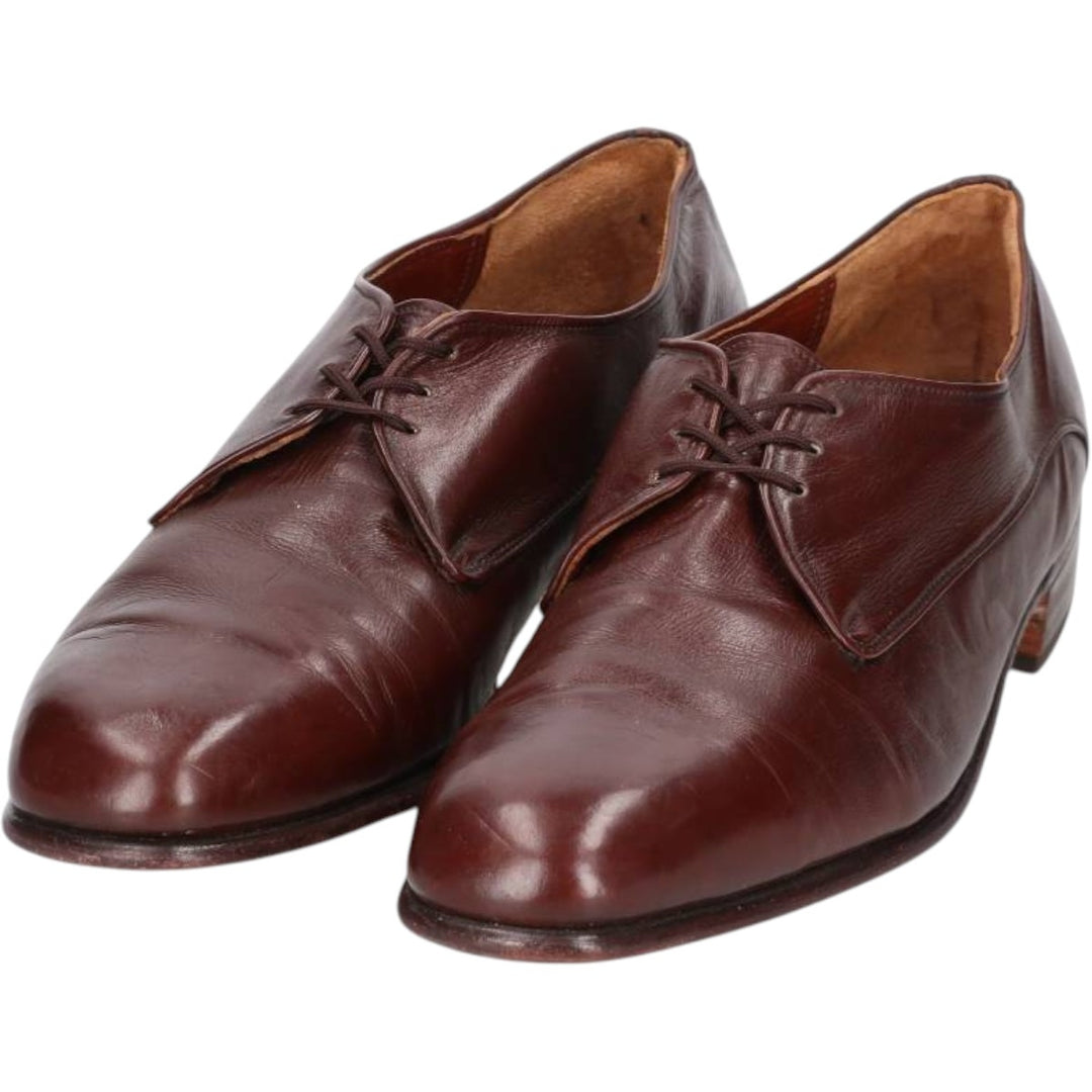 Dack's Plain Toe Shoes, Made in Canada, Size 10 Men's 28.0cm Exotic leather, kangaroo leather red type reddish brown Vintage Second Hand