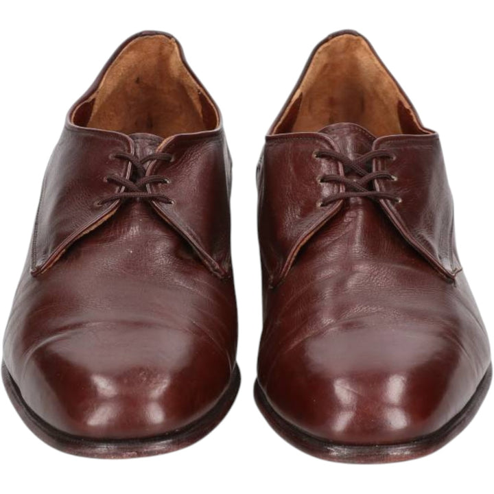 Dack's Plain Toe Shoes, Made in Canada, Size 10 Men's 28.0cm Exotic leather, kangaroo leather red type reddish brown Vintage Second Hand