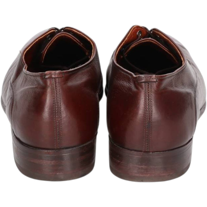 Dack's Plain Toe Shoes, Made in Canada, Size 10 Men's 28.0cm Exotic leather, kangaroo leather red type reddish brown Vintage Second Hand