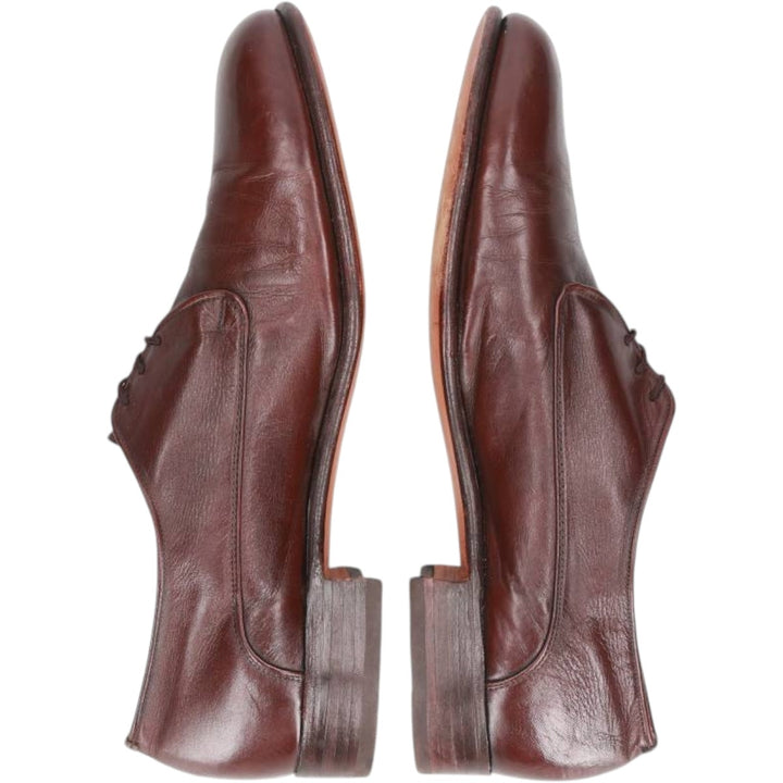 Dack's Plain Toe Shoes, Made in Canada, Size 10 Men's 28.0cm Exotic leather, kangaroo leather red type reddish brown Vintage Second Hand