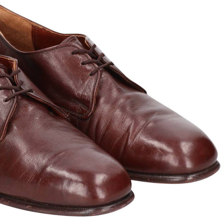 Dack's Plain Toe Shoes, Made in Canada, Size 10 Men's 28.0cm Exotic leather, kangaroo leather red type reddish brown Vintage Second Hand