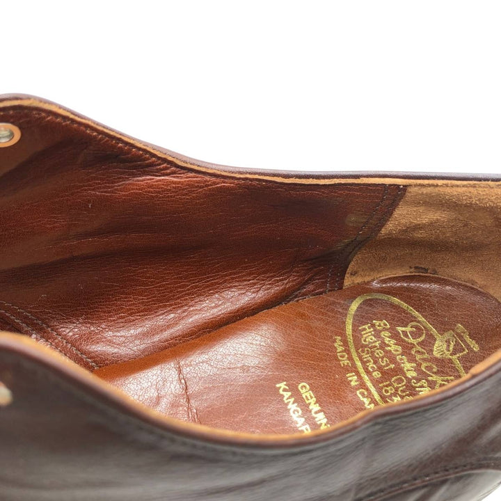 Dack's Plain Toe Shoes, Made in Canada, Size 10 Men's 28.0cm Exotic leather, kangaroo leather red type reddish brown Vintage Second Hand
