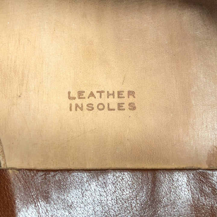 Dack's Plain Toe Shoes, Made in Canada, Size 10 Men's 28.0cm Exotic leather, kangaroo leather red type reddish brown Vintage Second Hand