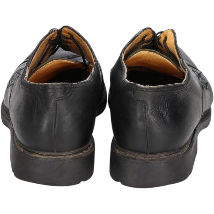 Paraboot chisel-toe straight-tip shoes, made in France, size 7 1/2 Men's 26.0cm genuine leather black type Vintage Second Hand