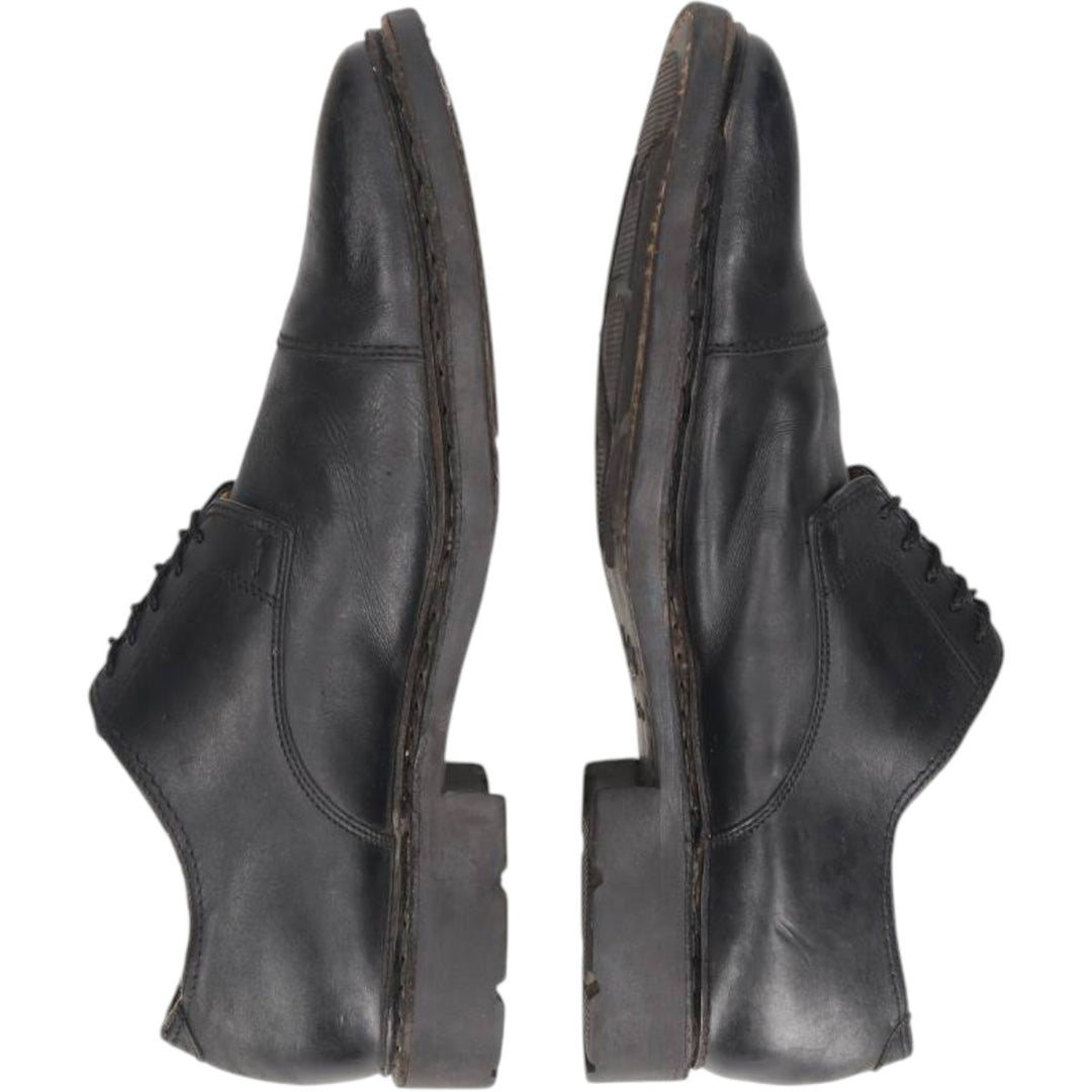 Paraboot chisel-toe straight-tip shoes, made in France, size 7 1/2 Men's 26.0cm genuine leather black type Vintage Second Hand