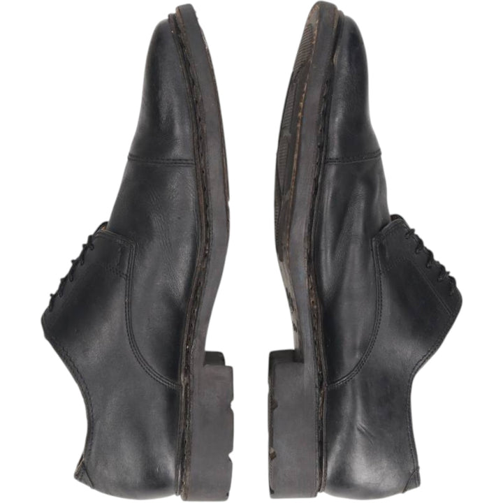 Paraboot chisel-toe straight-tip shoes, made in France, size 7 1/2 Men's 26.0cm genuine leather black type Vintage Second Hand