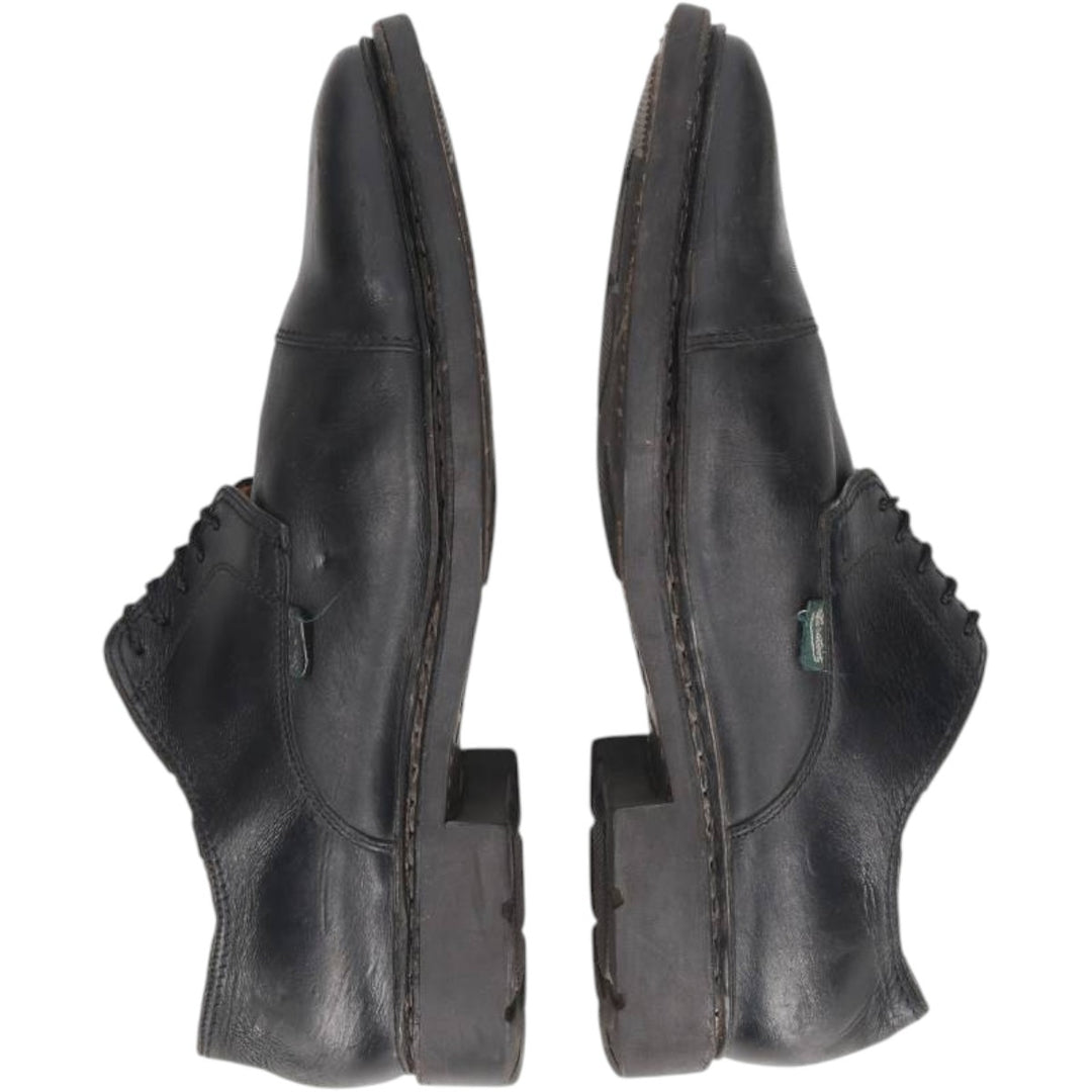 Paraboot chisel-toe straight-tip shoes, made in France, size 7 1/2 Men's 26.0cm genuine leather black type Vintage Second Hand