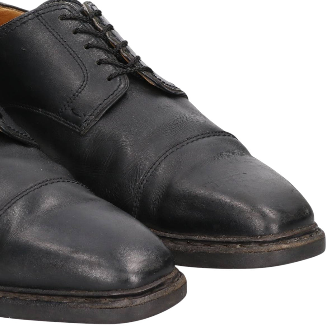 Paraboot chisel-toe straight-tip shoes, made in France, size 7 1/2 Men's 26.0cm genuine leather black type Vintage Second Hand