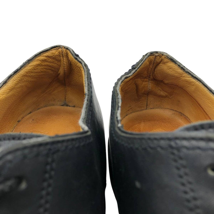 Paraboot chisel-toe straight-tip shoes, made in France, size 7 1/2 Men's 26.0cm genuine leather black type Vintage Second Hand