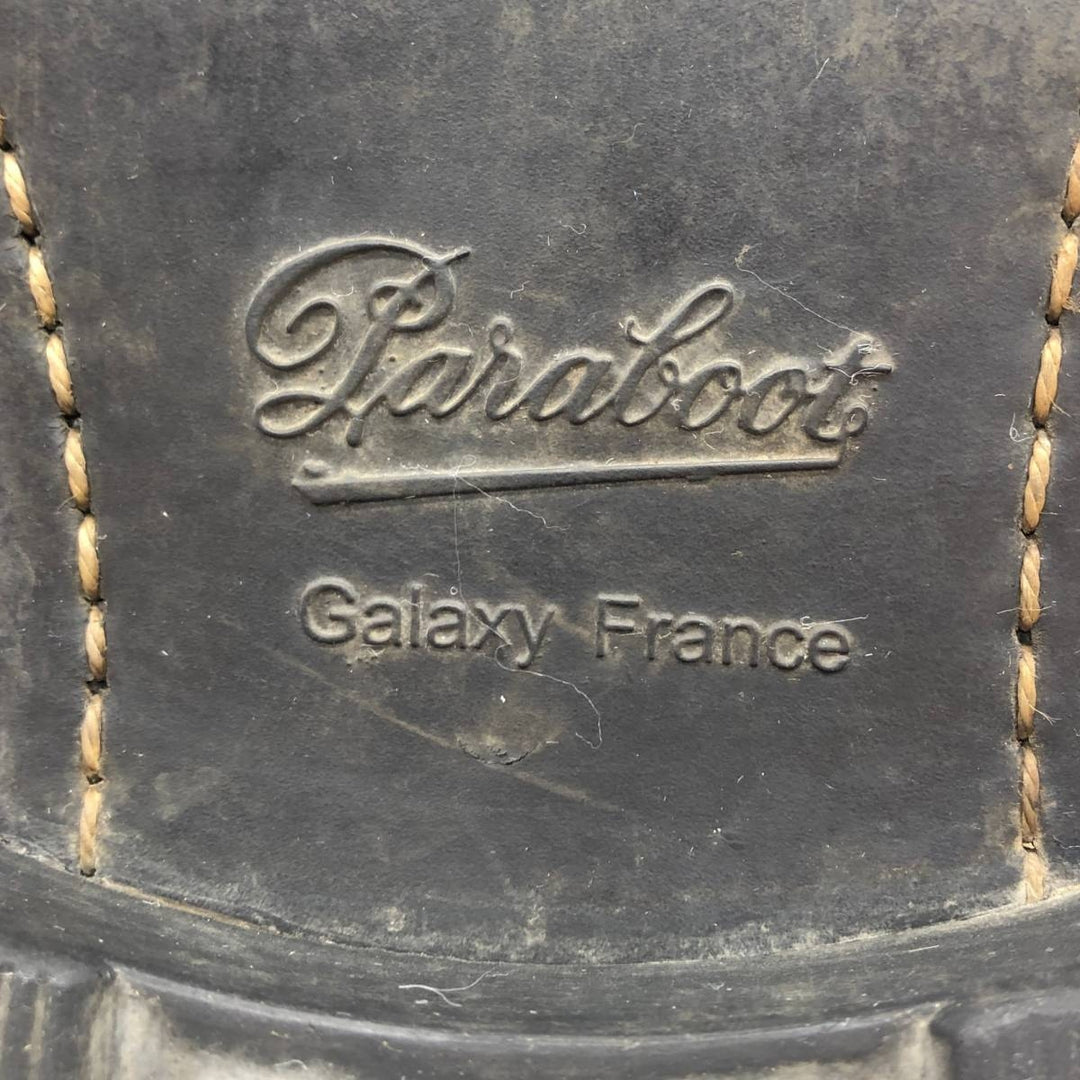 Paraboot chisel-toe straight-tip shoes, made in France, size 7 1/2 Men's 26.0cm genuine leather black type Vintage Second Hand