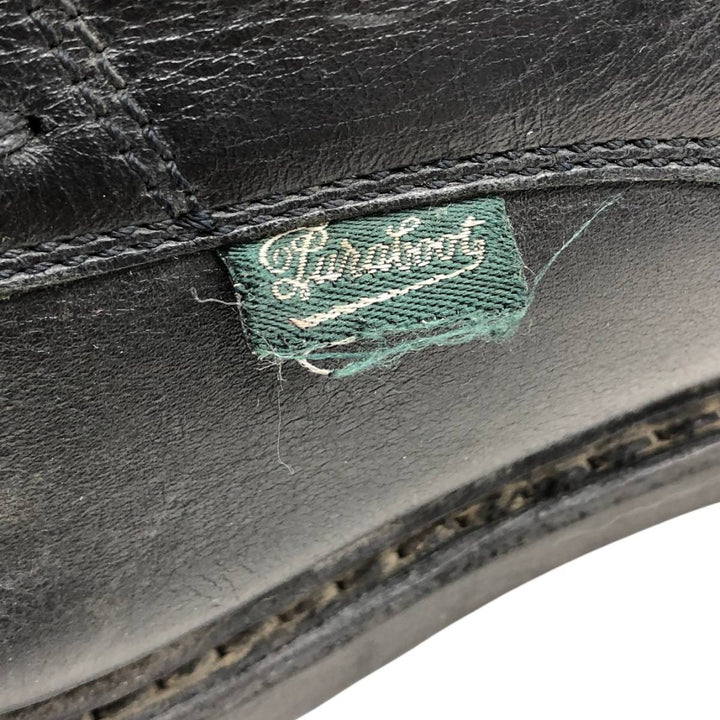 Paraboot chisel-toe straight-tip shoes, made in France, size 7 1/2 Men's 26.0cm genuine leather black type Vintage Second Hand