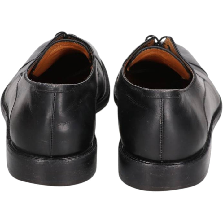 Salvatore Ferragamo STUDIO Square Toe Straight Tip Shoes, Made in Italy, Size 10 1/2D Men's 28.5cm unclear black type Vintage Second Hand