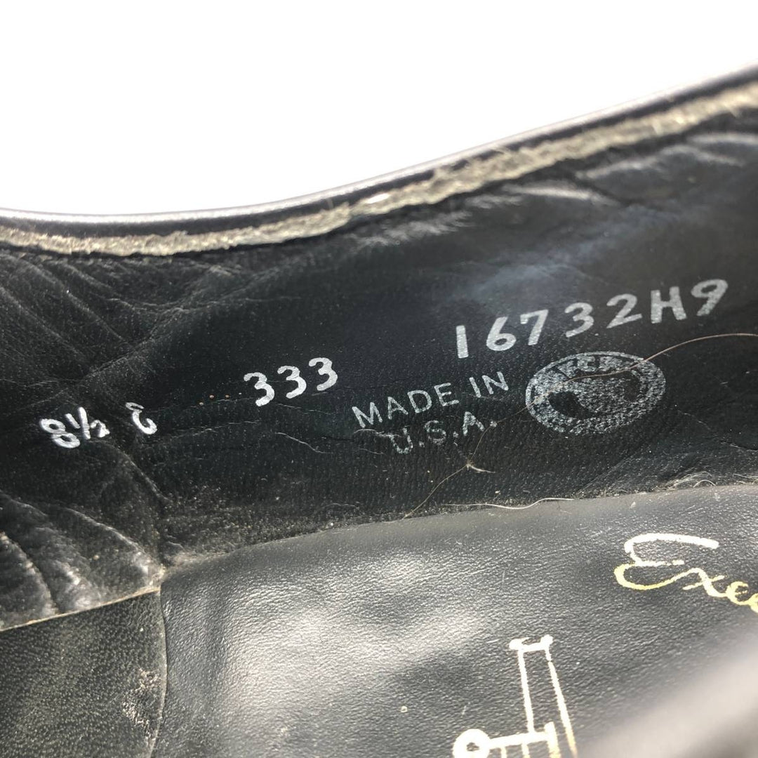 Mason Executive Imperials U-tip shoes, Made in USA, Size 8 1/2E Men's 26.5cm genuine leather black type Vintage Second Hand
