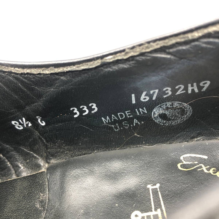 Mason Executive Imperials U-tip shoes, Made in USA, Size 8 1/2E Men's 26.5cm genuine leather black type Vintage Second Hand