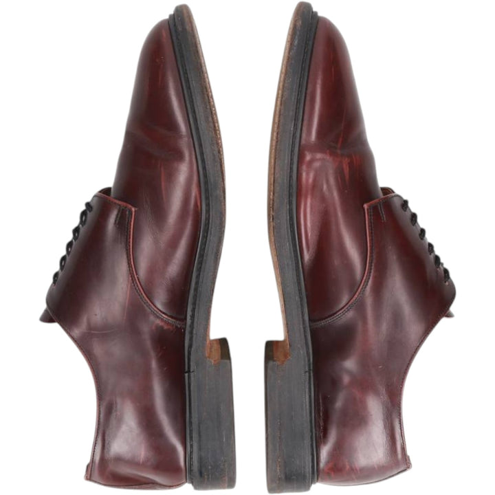 Alfred Sargent plain toe shoes, made in England, size 9 1/2 Men's 28.0cm genuine leather burgundy type Vintage Second Hand