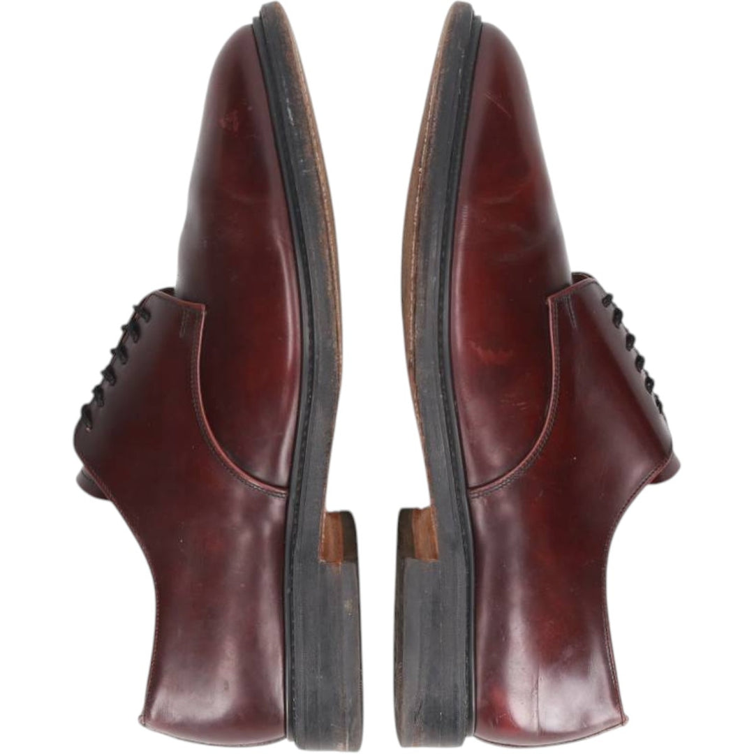 Alfred Sargent plain toe shoes, made in England, size 9 1/2 Men's 28.0cm genuine leather burgundy type Vintage Second Hand