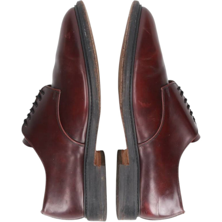 Alfred Sargent plain toe shoes, made in England, size 9 1/2 Men's 28.0cm genuine leather burgundy type Vintage Second Hand