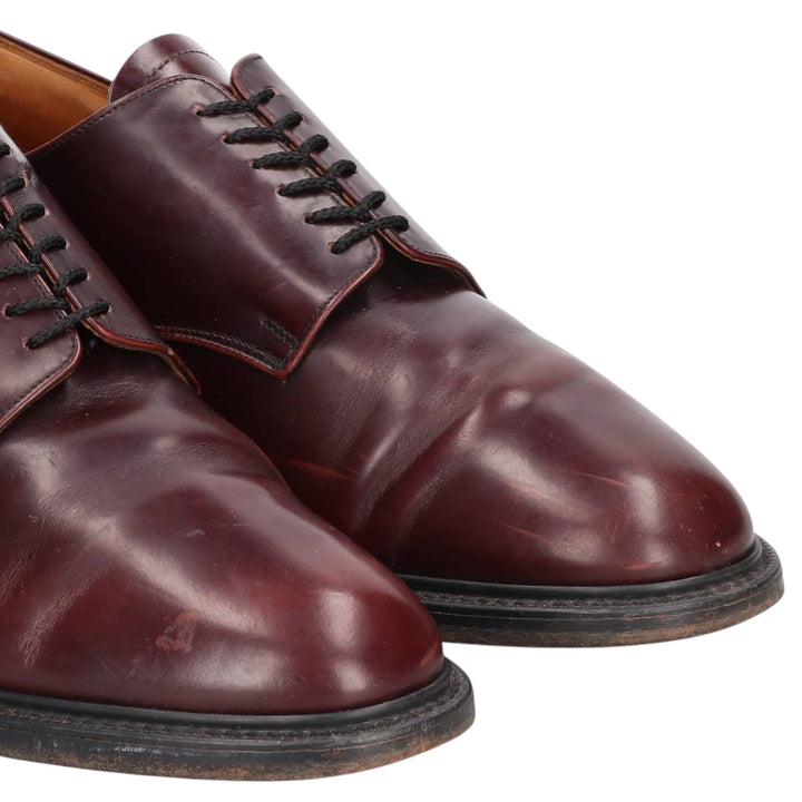 Alfred Sargent plain toe shoes, made in England, size 9 1/2 Men's 28.0cm genuine leather burgundy type Vintage Second Hand