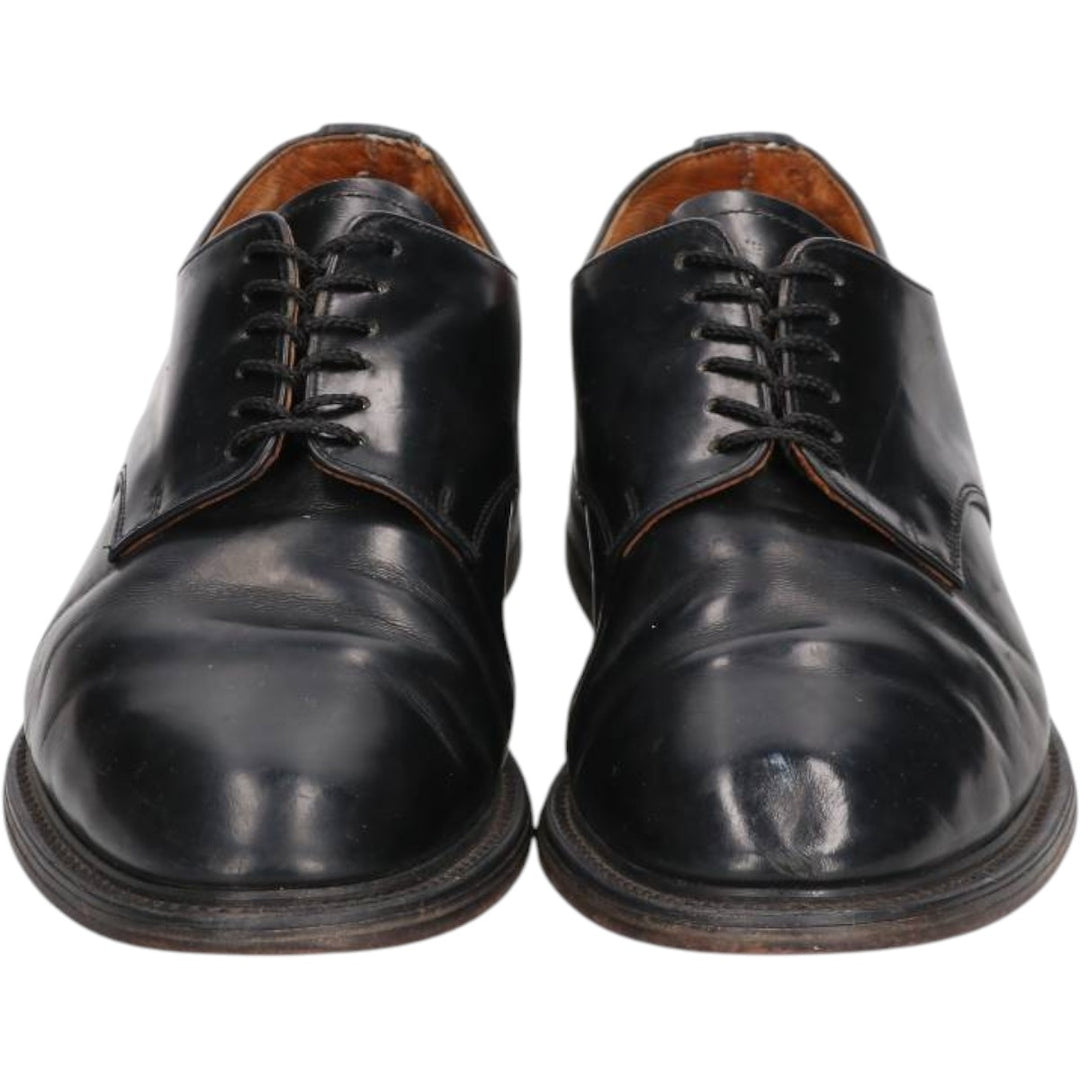 Alfred Sargent plain toe shoes, made in England, size 9 1/2 Men's 27.5cm genuine leather black type Vintage Second Hand