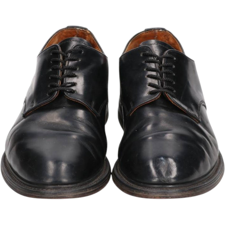 Alfred Sargent plain toe shoes, made in England, size 9 1/2 Men's 27.5cm genuine leather black type Vintage Second Hand