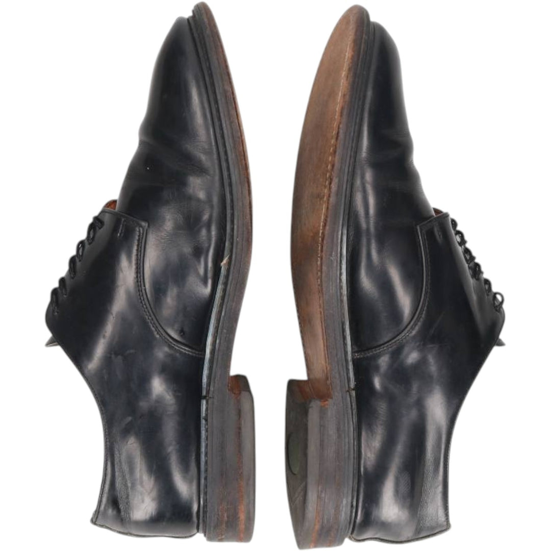 Alfred Sargent plain toe shoes, made in England, size 9 1/2 Men's 27.5cm genuine leather black type Vintage Second Hand