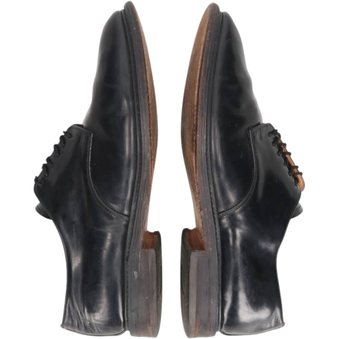 Alfred Sargent plain toe shoes, made in England, size 9 1/2 Men's 27.5cm genuine leather black type Vintage Second Hand