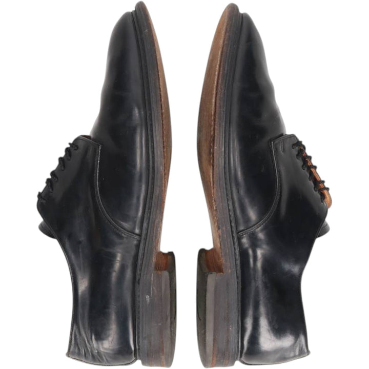 Alfred Sargent plain toe shoes, made in England, size 9 1/2 Men's 27.5cm genuine leather black type Vintage Second Hand