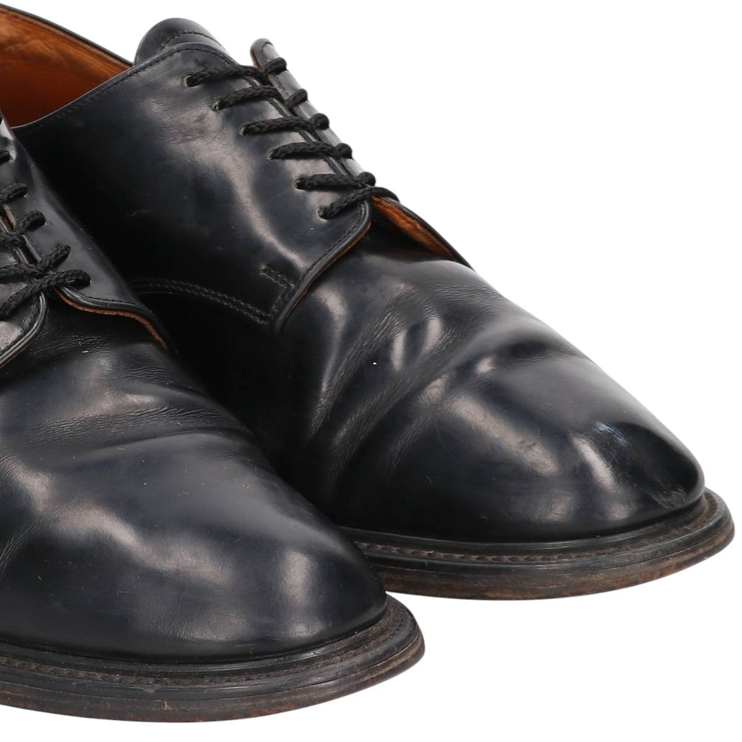 Alfred Sargent plain toe shoes, made in England, size 9 1/2 Men's 27.5cm genuine leather black type Vintage Second Hand