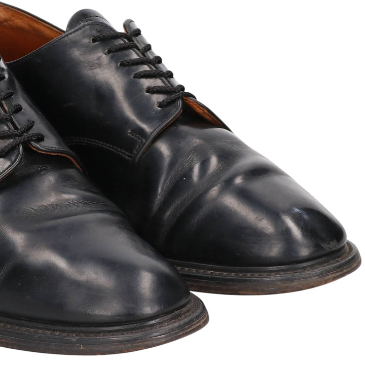 Alfred Sargent plain toe shoes, made in England, size 9 1/2 Men's 27.5cm genuine leather black type Vintage Second Hand