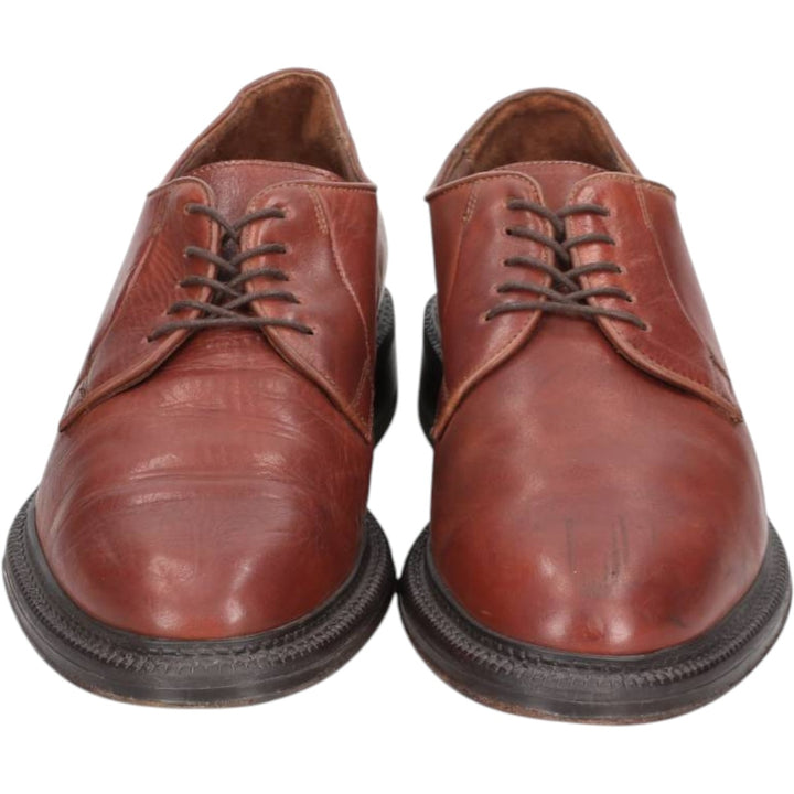 ANTICA CUOIERIA Plain Toe Shoes, Made in Italy, Size 9D Men's 26.5cm genuine leather red type reddish brown Vintage Second Hand