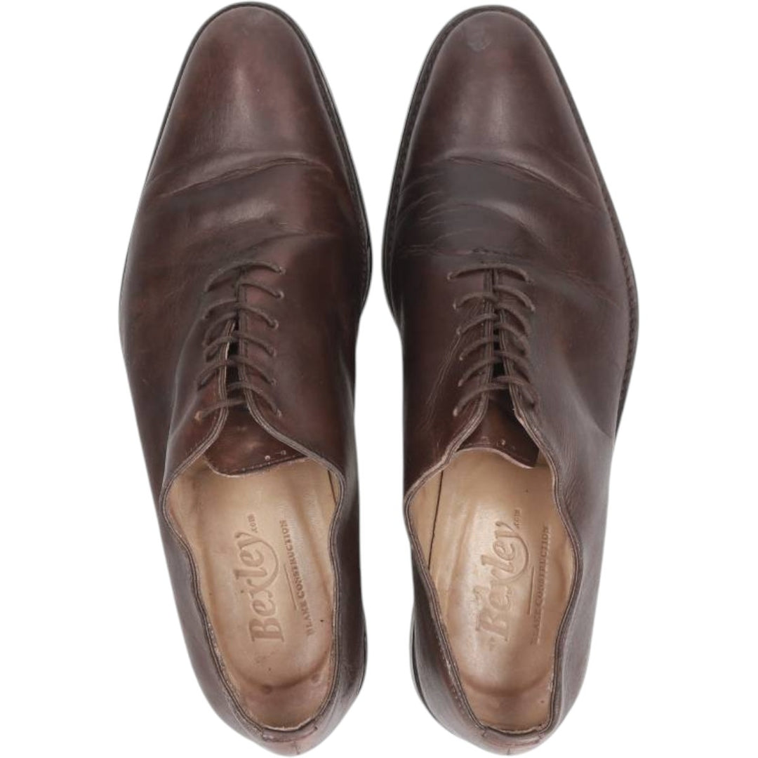 Bexley Plain Toe Shoes, Size 42 Men's 27.5cm unclear red type reddish brown Vintage Second Hand