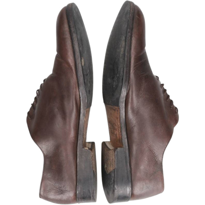 Bexley Plain Toe Shoes, Size 42 Men's 27.5cm unclear red type reddish brown Vintage Second Hand