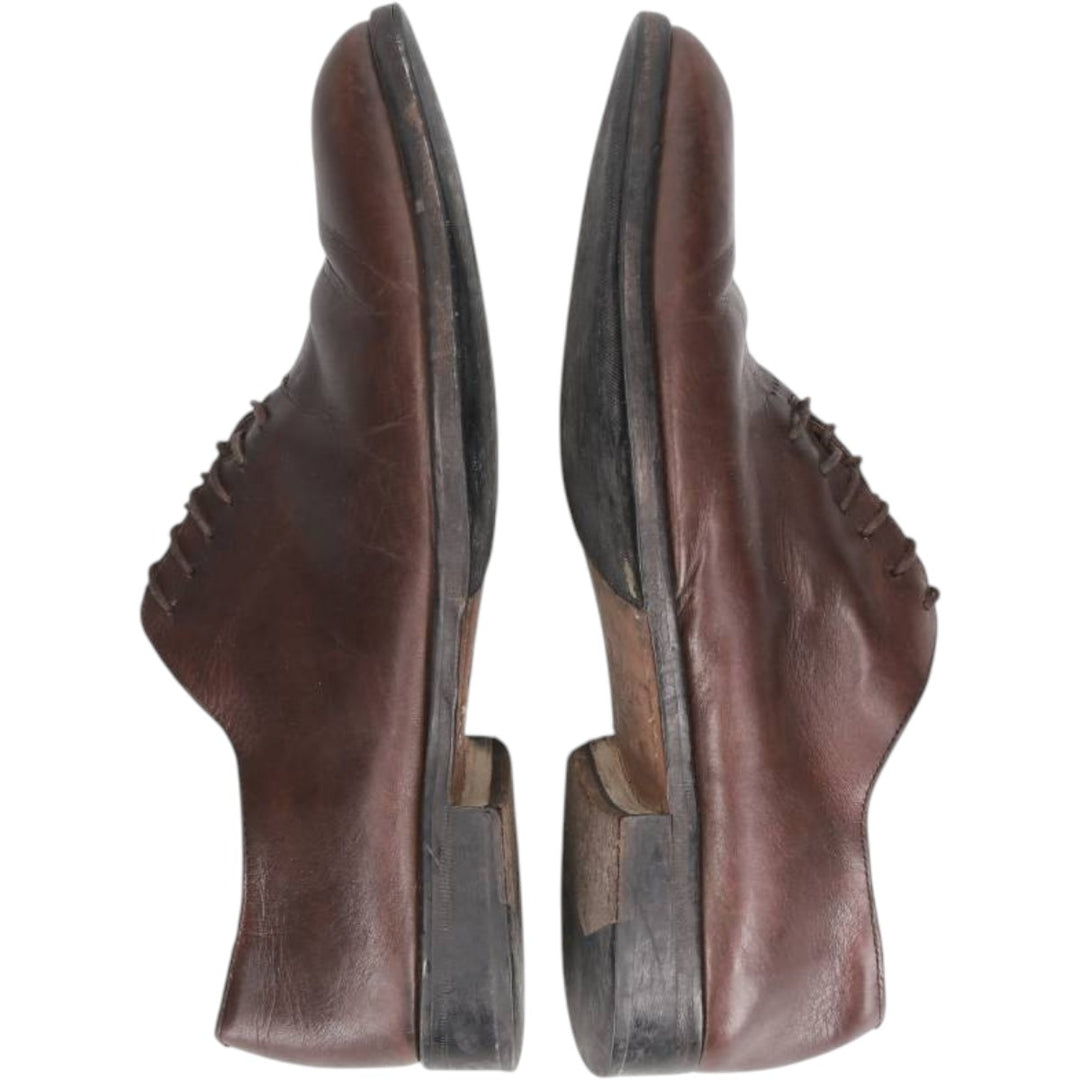 Bexley Plain Toe Shoes, Size 42 Men's 27.5cm unclear red type reddish brown Vintage Second Hand