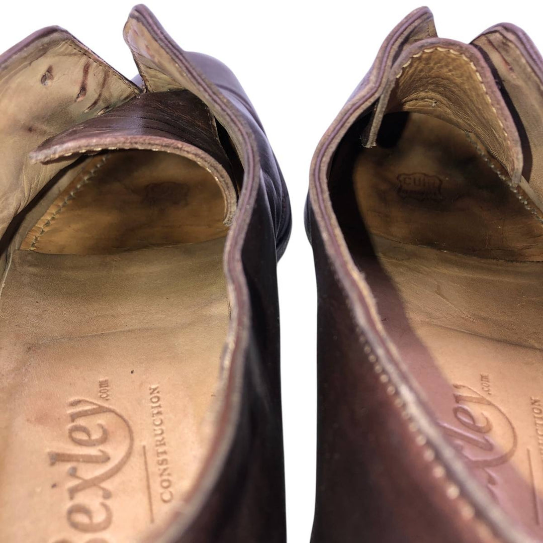 Bexley Plain Toe Shoes, Size 42 Men's 27.5cm unclear red type reddish brown Vintage Second Hand