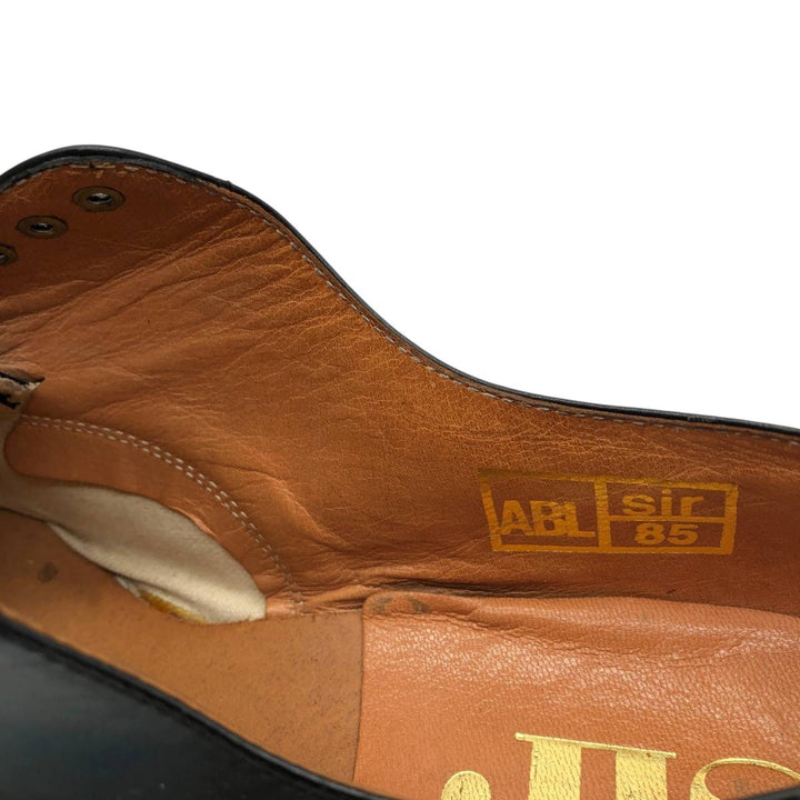 1980s Belgian Army Military Service Shoes, Size 43 (Men's 11"), Vintage /saa016194 Men's 28.0cm unclear black type Vintage Second Hand