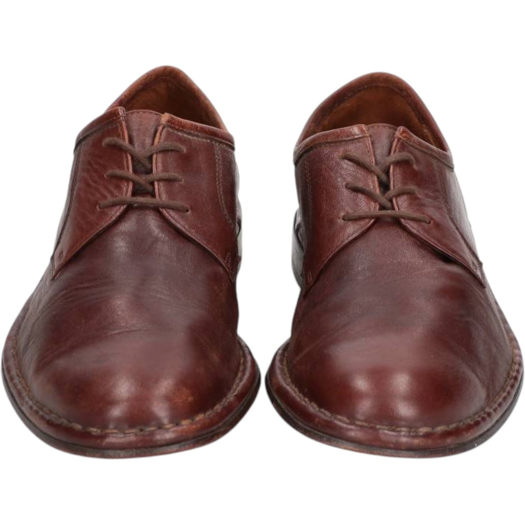 sioux plain toe shoes size 8 Men's 28.0cm genuine leather red type reddish brown Vintage Second Hand