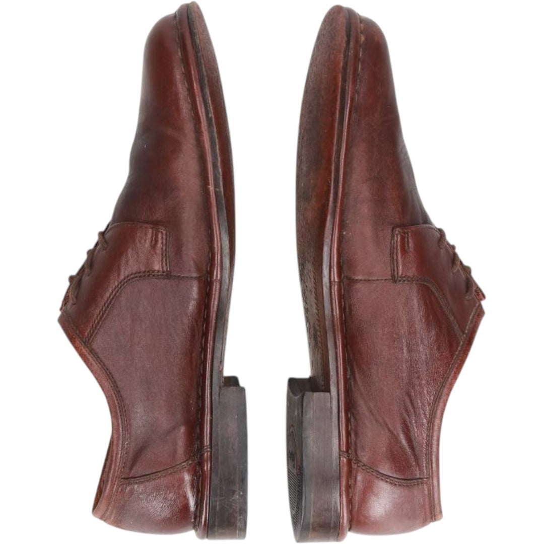 sioux plain toe shoes size 8 Men's 28.0cm genuine leather red type reddish brown Vintage Second Hand