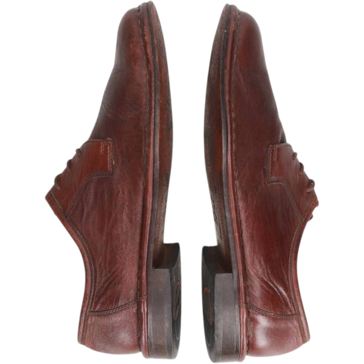 sioux plain toe shoes size 8 Men's 28.0cm genuine leather red type reddish brown Vintage Second Hand