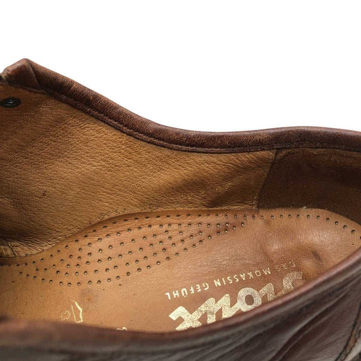 sioux plain toe shoes size 8 Men's 28.0cm genuine leather red type reddish brown Vintage Second Hand
