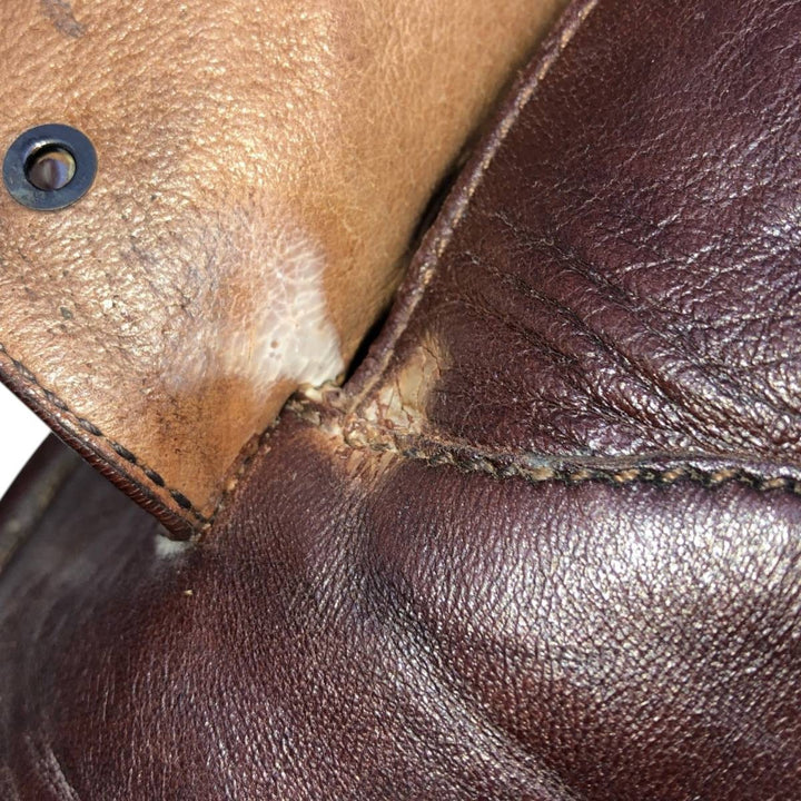 sioux plain toe shoes size 8 Men's 28.0cm genuine leather red type reddish brown Vintage Second Hand
